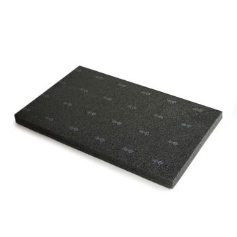 PE22-MRSPBS Black Min. 80% recycled foam - 2000x1200mm
