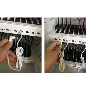 20 x Tablet & Laptop Cart med USB-C chargers