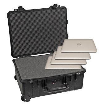 Modular Multiple Laptop Carrying Case 8 pack configuration