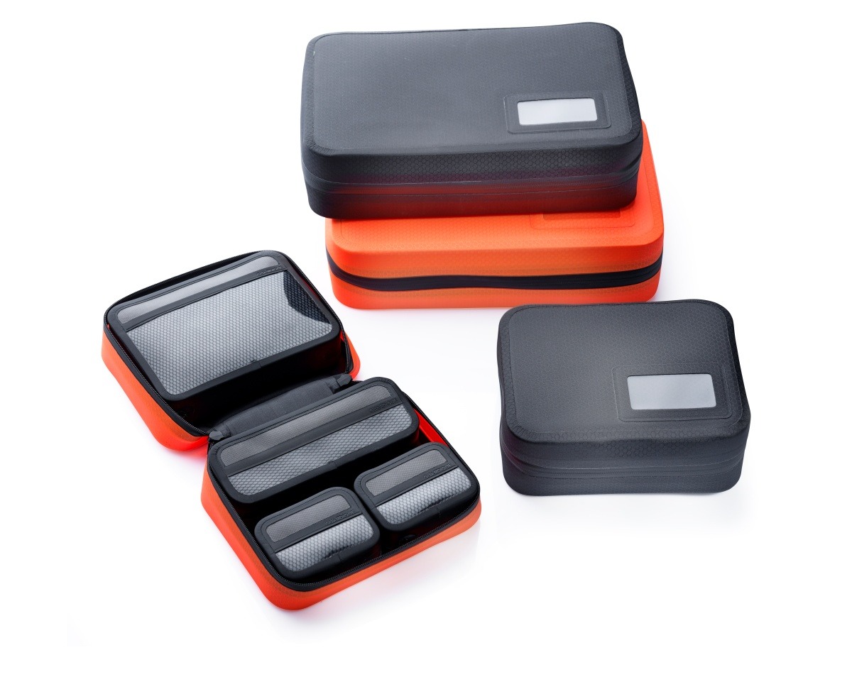 GUARDIQUE MMS — small modular magnetic pouch sæt i sort med orange, professionelle resultater