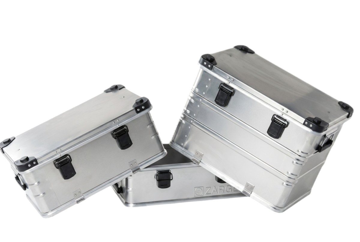 Zarges K470 og Eurobox Aluminiumskasser