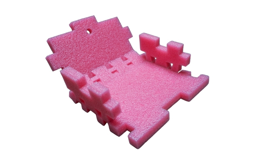 Pink Antistatisk Skum