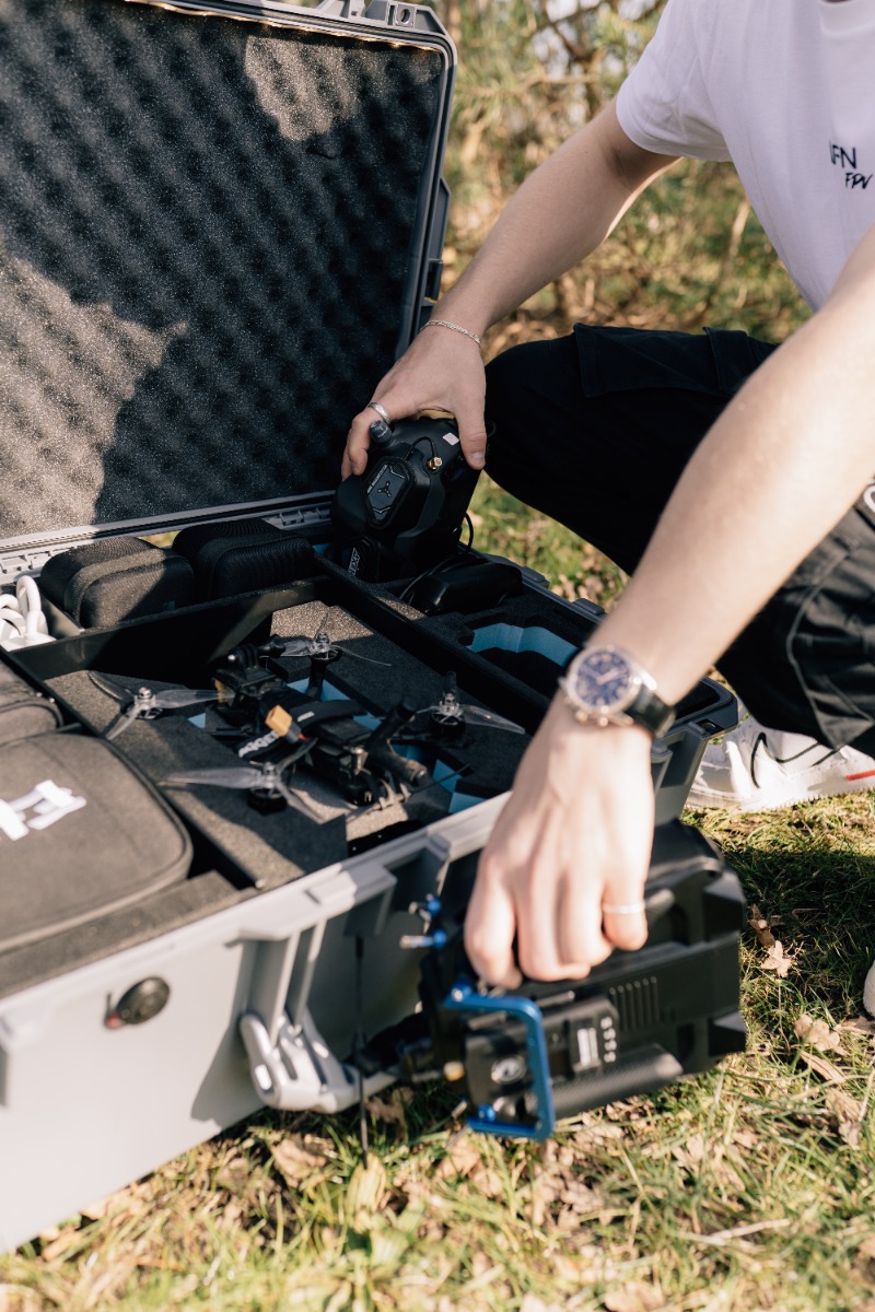 FPV drone case i felten